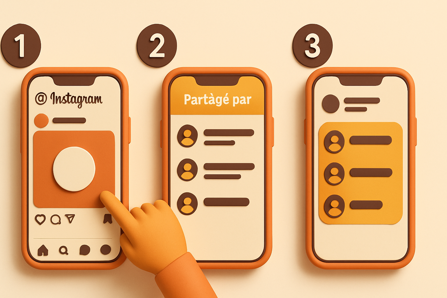 Étapes pour découvrir qui a partagé votre publication Instagram.