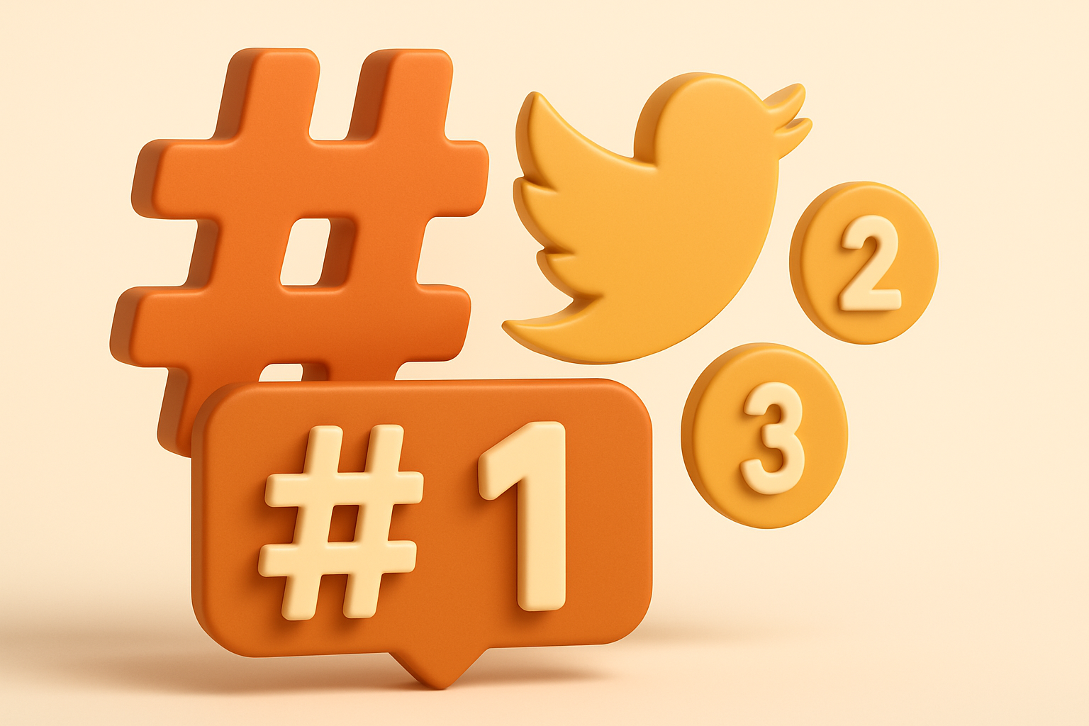 Infographie sur les hashtags populaires sur Twitter et leur utilisation.