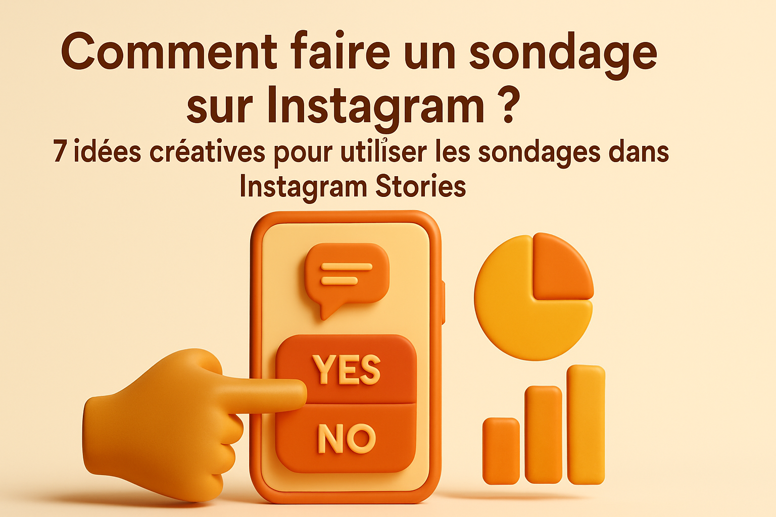 Sondage interactif sur Instagram avec des idées créatives pour Instagram Stories.
