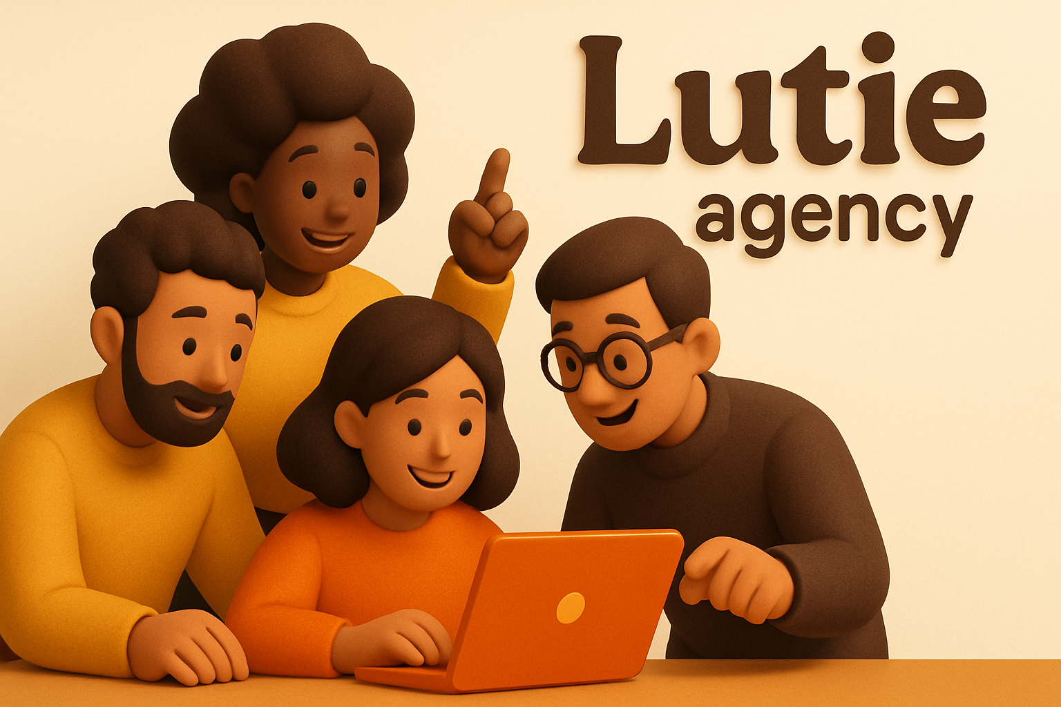 Équipe de l'agence Lutie collaborant sur des stratégies innovantes en Google Ads.