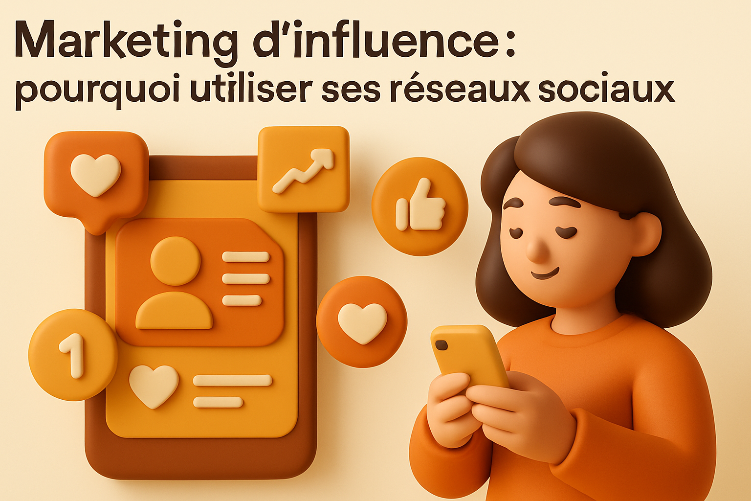 Concept du marketing d’influence sur les réseaux sociaux, mettant en avant des stratégies clés.