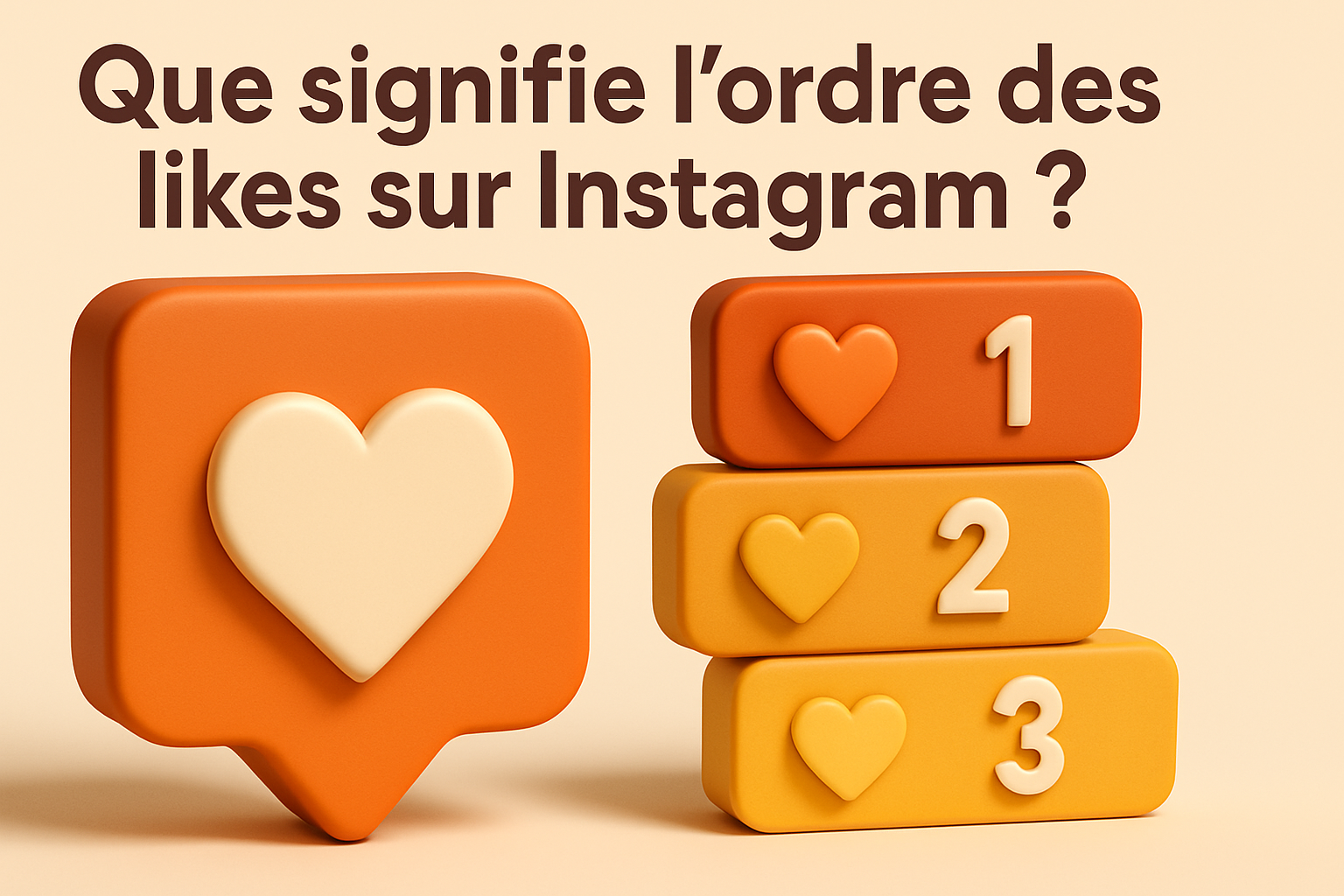 Ordre des likes sur Instagram expliqué avec infographie détaillée.