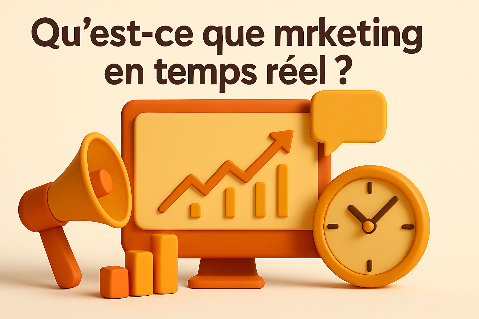 Marketing en temps réel : concepts clés et stratégies illustrés graphiquement.